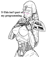 blush dialogue female_war_machine robot unreal unreal_tournament // 2159x2580 // 790KB