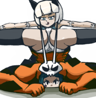 cerebella dark_skin ms._fortune skullgirls splits vice-versa // 456x467 // 151KB