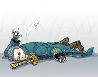 1boy artist:bishopbb blush colored devil_may_cry devil_may_cry_5 ghost gloves grey_hair short_hair sign_of_the_horns vergil // 1000x785 // 134KB