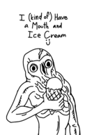 artist:scorndude eating food icecream mold_man scorn text // 2086x3034 // 772KB