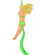 1girl ass blonde_hair blue_eyes colored feet jill jill_of_the_jungle vine wip // 2550x3501 // 742KB