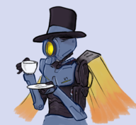 artist:neon_k6 top_hat ultrakill v1 // 654x603 // 256KB