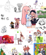 a_hat_in_time angel arrow artist:paper artist:unknown bird breath_of_the_wild drawpile hat_kid kass koharu little_witch_nobeta mario mika momopie moot multiple_artists nobeta painter_momopie parody pizza_tower sitting super_mario the_legend_of_zelda yoshi // 2500x3000 // 3.5MB