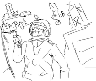 artist:speakyfag mspaint space_engineers space_suit // 417x350 // 14KB