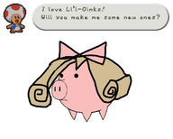 animal bow colored haruka li'l_oink li'l_oink_template paper_mario pig senran_kagura super_mario text toad // 1500x1200 // 135KB