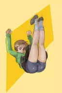 artist:letsplaygods ass attack chie_satonaka colored persona_(series) persona_4 shin_megami_tensei spats // 602x900 // 146KB