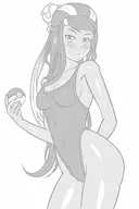 1girl artist:reptileye black dark_skin leotard nessa pokeball pokemon pokemon_swsh // 799x1200 // 311KB