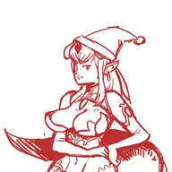 alice lamia monster_girl monster_girl_quest santa // 700x700 // 172KB