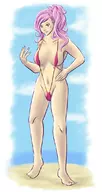 arc_rise_fantasia beach colored leslie_ferrarti micro_bikini // 595x1120 // 244KB