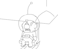 1boy chair doodle olimar parody pikmin sitting tiny // 281x235 // 19KB