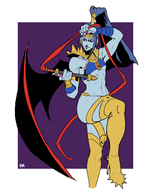 1girl artist:pm_draws colored hades_(game) megaera underboob // 1563x2000 // 770KB