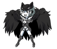 artist:netto battle_cats catman collab colored cosplay dark_catman halloween halloween_2016_collab moneko // 1229x1047 // 58KB