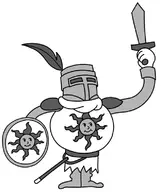 dark_souls monochrome solaire_of_astora soliare tagme // 654x779 // 131KB