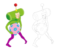 ball blush colored katamari_damacy lineart looking_at_viewer prince // 1828x1576 // 322KB
