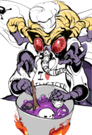 beelzebub chef_hat colored cooking shin_megami_tensei shin_megami_tensei_ii shirt skull // 957x1402 // 719KB