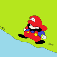 1boy artist:2hufag grass mario nintendo silly super_mario water // 471x471 // 8.7KB