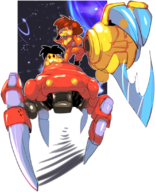 1boy 1girl artist:rider gunstar_heroes pink pink_lobster // 890x1099 // 682KB