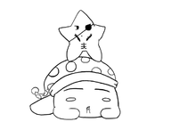 abs crossover eyepatch kirby kirby_(series) sleep starfy the_legendary_starfy // 700x500 // 57KB