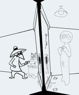 anon artist:grey artist:waitingforgames glory_hole monochrome not_vidya spy_vs_spy // 791x949 // 47KB