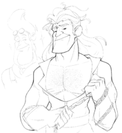 1boy artist:coolstylefag captain_n__the_game_master castlevania chain lineart long_hair simon_belmont // 1230x1338 // 496KB