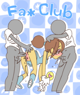 1girl 2boys anal artist:ahfkdy7 blush brown_hair cum fan_club_girl pussy rhythm_heaven sex spitroast // 2168x2572 // 820KB