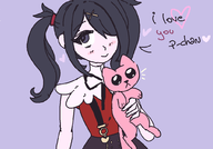 1girl ame-chan artist:unknown cat needy_streamer_overload solo text twintails // 1020x710 // 48KB