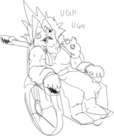 1boy artist:rider cloud_strife final_fantasy final_fantasy_vii parody wheelchair // 504x602 // 98KB