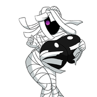 1girl artist:iggy_bomb bravely_second breasts monster_girl mummy // 1000x1000 // 223KB