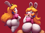 1girl artist:outta_sync ass cum furry mario_plus_rabbids_kingdom_battle rabbid rabbid_peach sex super_mario // 1932x1411 // 1.2MB