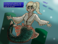 1girl artist:skiffle_bop colored final_fantasy mermaid shrine_maiden traditional_medium // 1707x1280 // 1.9MB