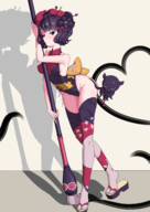 1girl artist:puroppa1 brush fate_(series) fate_grand_order katsushika_hokusai tokitarou // 1754x2480 // 1.7MB