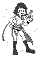 cartoon classic ffx final_fantasy final_fantasy_x final_fantasy_x-2 monochrome yuna // 796x1197 // 248KB