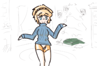 aigis artist:speakyfag christmas christmas_collab_2017 christmas_tree collab colored persona_(series) persona_3 shin_megami_tensei sweater // 730x499 // 148KB