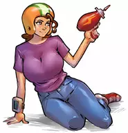 1girl artist:ph colored commander_keen genderbend rule_63 // 988x1024 // 133KB