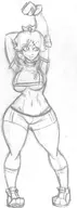 artist:kentayuki huge_breasts mario_strikers monochrome princess_daisy sketch super_mario wide_hips // 1125x3054 // 328KB