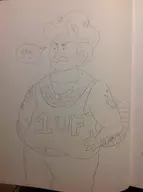 aqua_teen_hunger_force carl_(athf) dialogue pencil_drawing tanooki_suit text traditional_medium // 1936x2592 // 1.1MB