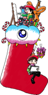 2015 christmas collab collab_2015 kirby_(series) present sock // 697x1368 // 102KB