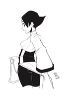 1girl artist:34no404 lineart lynn_baker rage_of_the_dragons // 759x1096 // 126KB