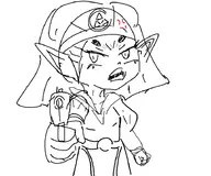 1girl artist:strugglingquota gun ocarina_of_time princess_zelda the_legend_of_zelda // 910x759 // 145KB