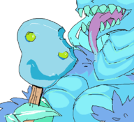 1girl artist:stupidretard dota_2 eating ice_cream winter_wyvern // 1098x1000 // 106KB