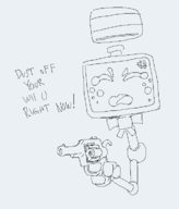 1girl artist:grey gun monita nintendo_land text // 615x719 // 11KB