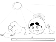 artist:scoutsexxxer monochrome PEAK sketch // 1095x834 // 54KB