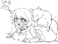 2girls aigis artist:pailolidrawfag bestiality dog heart_pupils persona sex yukari_takeba // 2200x1674 // 1.2MB