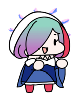 1girl animated artist:waitingforgames fire_emblem hoodie kvasir multicolored_hair // 600x750 // 196KB