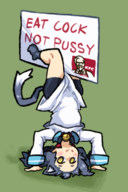 artist:bacon colored disgaea headstand kfc rutile sign // 500x750 // 232KB