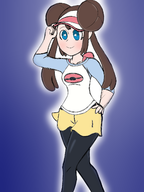 artist:punished_vporeon colored pokemon pokemon_bw2 rosa twintails // 1200x1600 // 619KB