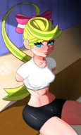 abs amputee arms_(game) artist:go-rebus colored midriff ribbon_girl spats // 598x1000 // 925KB