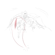 crossover dragon_ball_super dragon_ball_z fight goku_black monster_hunter rathalos // 1000x1000 // 183KB