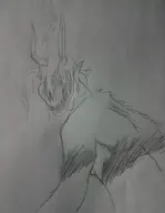 1boy artist:venom deltarune kris monochrome monster sketch tagme traditional_medium transformation // 1472x1894 // 388KB