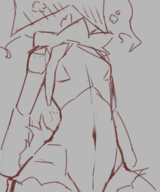 1girl animated animated_gif artist:NoConcession blush gif implied_sex meowscarada monochrome navel pokemon sketch tummy // 2000x2400 // 4.8MB